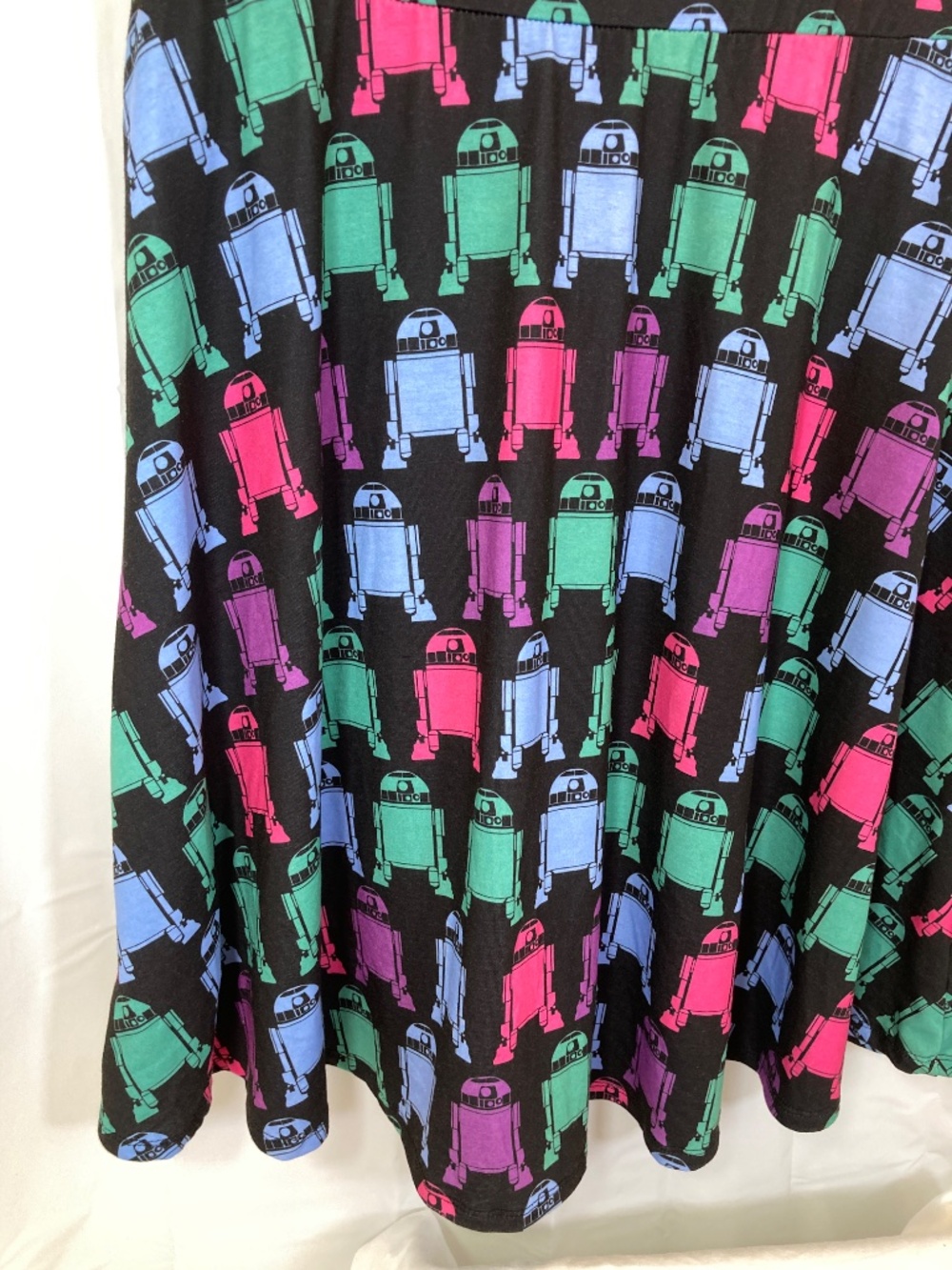 Her Universe Star Wars R2D2 Dress Sz CL Black Pink Blue Green Worn Once - Picture 13 of 16